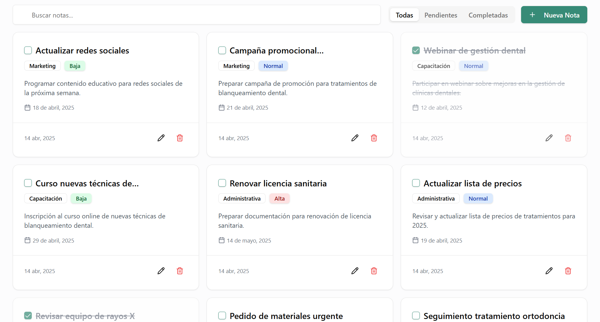 Notas